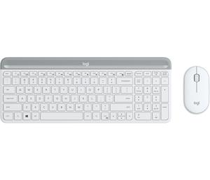 Logitech Slim Wireless Combo MK470 toetsenbord RF Draadloos QWERTY US International Wit