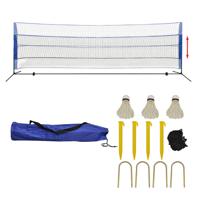VidaXL Badminton net met shuttles 500x155 cm - thumbnail