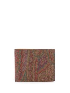 ETRO portefeuille à motif cachemire - Marron