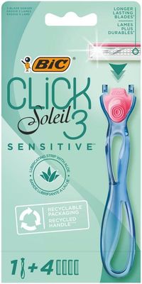 BIC Click 3 soleil shaver sensitive leaf bl 4 (4 st)