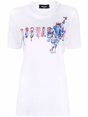 DSQUARED2 t-shirt à logo - Blanc