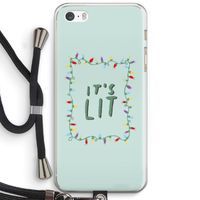 It's Lit: iPhone 5 / 5S / SE Transparant Hoesje met koord