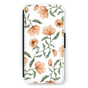 Peachy flowers: iPhone 11 Flip Hoesje