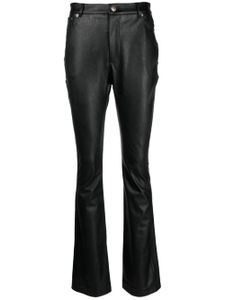 TWINSET pantalon évasé à taille haute - Noir