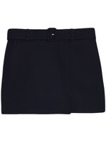 AMI Paris minijupe à taille haute ceinturée - Noir AMI Paris minijupe à taille haute ceinturée - Noir
