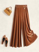 Plain Casual Loose Pants