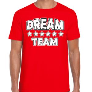 Cadeau Sport T-shirt heren - Dream Team - rood - Team Building - sportkleding voor heren