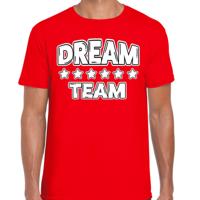 Cadeau Sport T-shirt heren - Dream Team - rood - Team Building - sportkleding voor heren