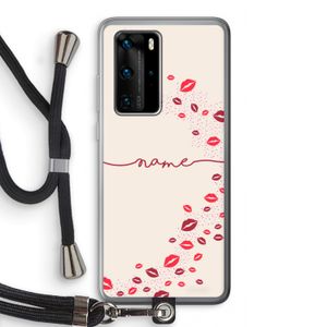 Kusjes: Huawei P40 Pro Transparant Hoesje met koord