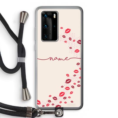 Kusjes: Huawei P40 Pro Transparant Hoesje met koord