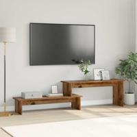 TV-kast met plank met opslag Oud hout 180 x 30 x 43 cm Bewerkt hout