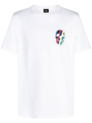 PS Paul Smith t-shirt à patch tête de mort - Blanc