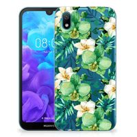 Huawei Y5 (2019) TPU Case Orchidee Groen - thumbnail