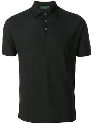 Zanone polo classique - Noir