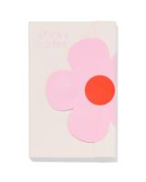 HEMA Plaknotities Bloem Roze-oranje