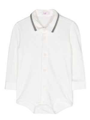 Il Gufo Romper met lange mouwen - Wit