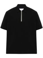 sacai polo à fermeture zippée - Noir