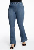 Yoek Jegging bootleg denim | Indigo | Maat 56