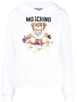 Moschino hoodie à imprimé ourson - Blanc - thumbnail