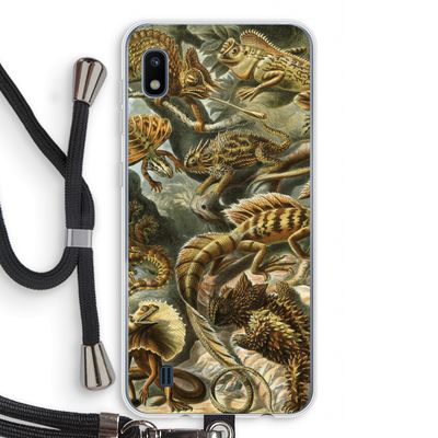 Haeckel Lacertilia: Samsung Galaxy A10 Transparant Hoesje met koord