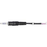 TRU COMPONENTS Jackplug-aansluitkabel Jackplug male 2,5 mm - Open kabeleinde Stereo Aantal polen: 3 Inhoud: 1 stuk(s)