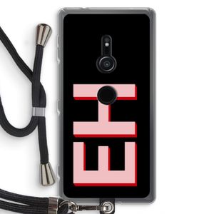 Monogram: Sony Xperia XZ2 Transparant Hoesje met koord