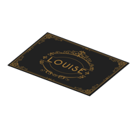 Decoratieve naam placemats