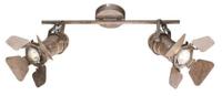 Wandlamp &apos;Egon&apos; movie film 2 spots Roestkleurig metaal