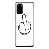 Middle finger white: Samsung Galaxy S20 Plus Tough Case