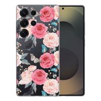 TPU Hoesje Samsung Galaxy S25 Ultra - Butterfly Roses Backcover