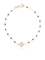 Gigi Clozeau bracelet Gigi 17 cm en or 18ct à breloque Lucky Clover