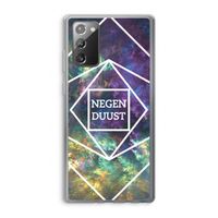 Negenduust ruimte: Samsung Galaxy Note 20 / Note 20 5G Transparant Hoesje