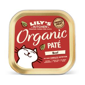 LILY'S KITCHEN CAT ORGANIC BEEF PATE 19X85 GR