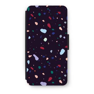 Dark Rounded Terrazzo: iPhone 7 Plus Flip Hoesje