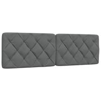 Hoofdbordkussen 160 cm stof donkergrijs