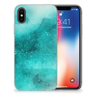 Hoesje maken Apple iPhone X | Xs Painting Blue Hoesje maken Apple iPhone X | Xs Painting Blue