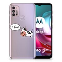 Motorola Moto G30 | G10 Telefoonhoesje met Naam Cow - thumbnail