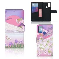 Alcatel 1S (2021) | Telefoonhoesje | Met pasjeshouder | Bird Flying