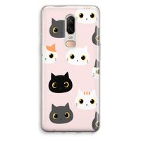 Katten: OnePlus 6 Transparant Hoesje