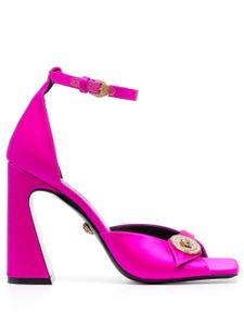 Versace sandales Medusa 110 mm à fini satiné - Rose