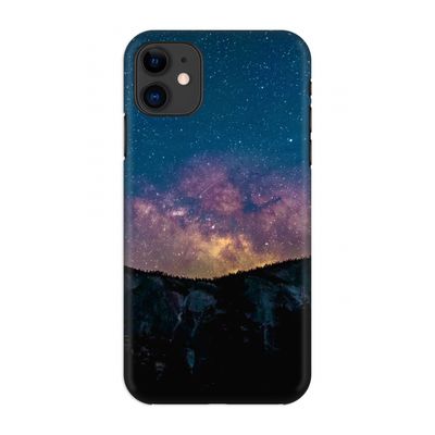 Travel to space: Volledig geprint iPhone 11 Hoesje