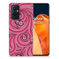 OnePlus 9 Hoesje maken Swirl Pink - thumbnail