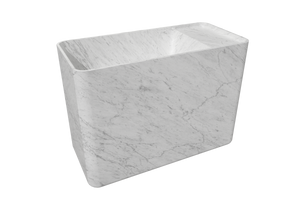 Balmani Riva fonteintje 45 x 22 cm Carrara marmer