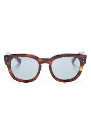 Ray-Ban lunettes de soleil carrées Mega Hawkeye - Marron