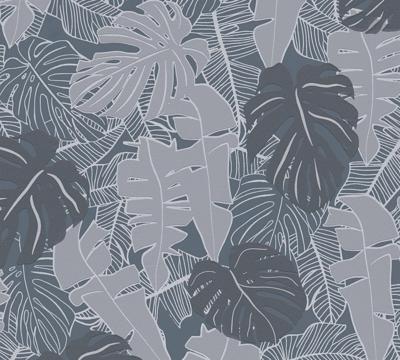 Livingwalls House of Turnowsky - Grijs - Jungle Behang - 389052