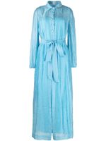 Baruni robe-chemise ceinturée - Bleu - thumbnail