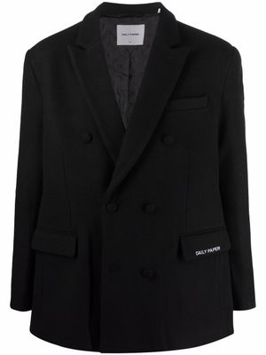 Daily Paper manteau à boutonnière croisée - Noir