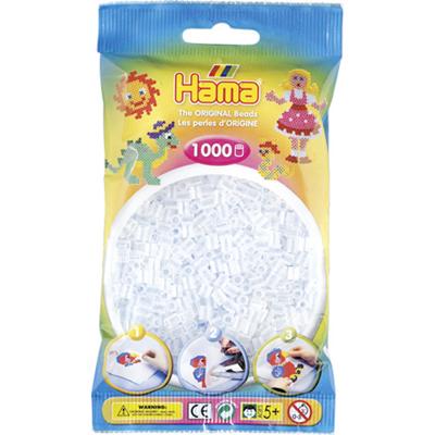 Hama strijkkralen 1000 stuks doorzichtig