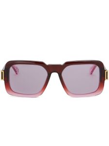 Marni lunettes de soleil carrées Zamalek - Rouge