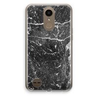 Zwart marmer: LG K10 (2017) Transparant Hoesje